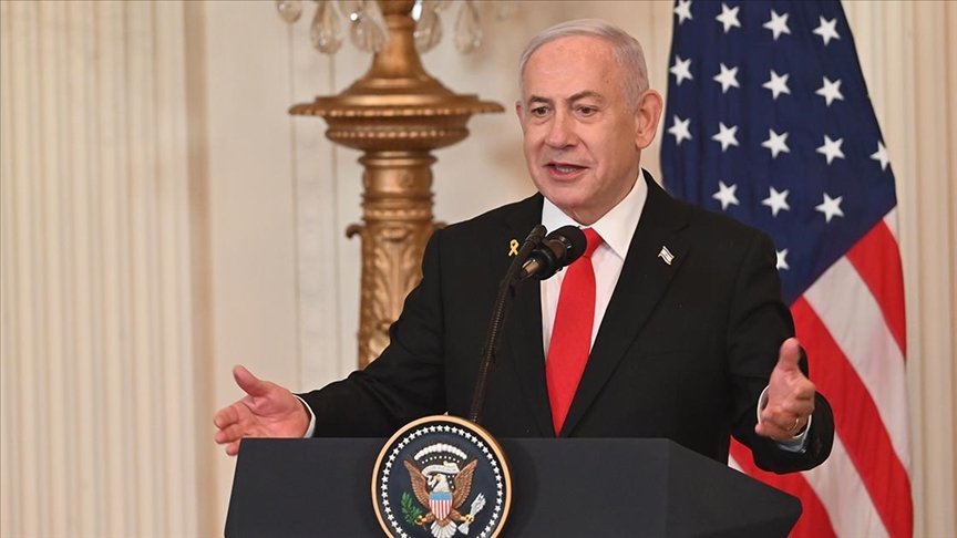 Donald Trump ve Binyamin Netanyahu, Beyaz Saray önünde protesto edildi