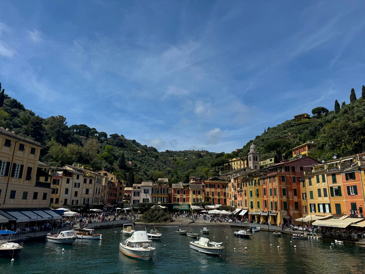 Renkli evleriyle Portofino