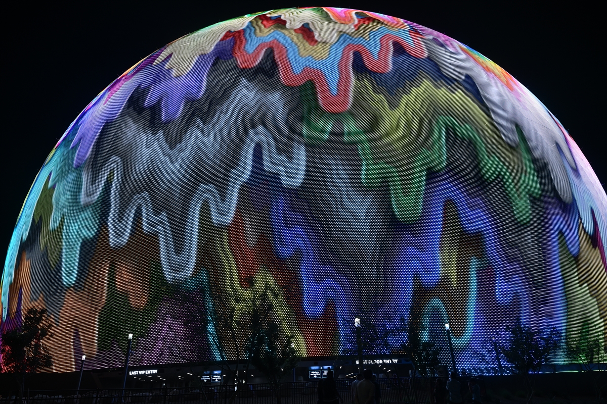 Las Vegas'taki dünyanın en büyük LED küresi MSG Sphere