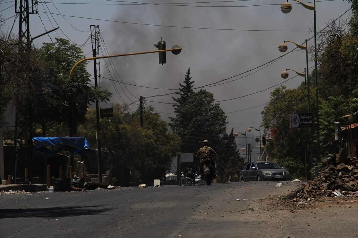 Süveyda'da güvenlik güçleri ile Dürzi gruplar arasındaki çatışmalar