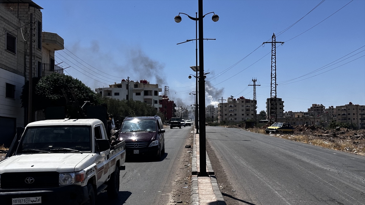 Süveyda'da güvenlik güçleri ile Dürzi gruplar arasındaki çatışmalar