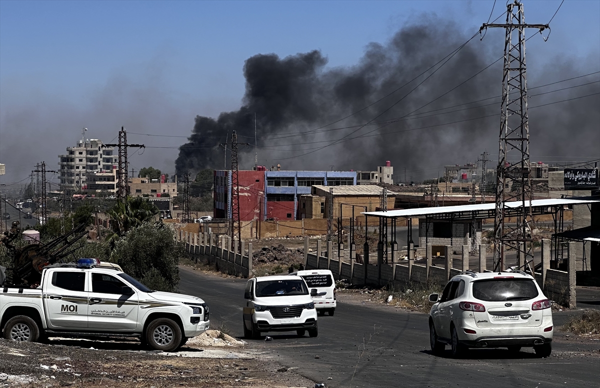 Süveyda'da güvenlik güçleri ile Dürzi gruplar arasındaki çatışmalar