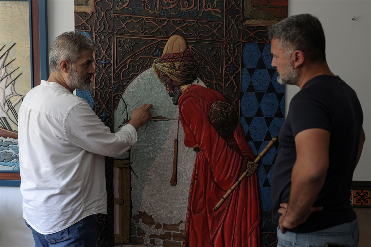 Türk usta, 'Neva' sanatıyla 3 boyutlu ahşap eserler üretiyor