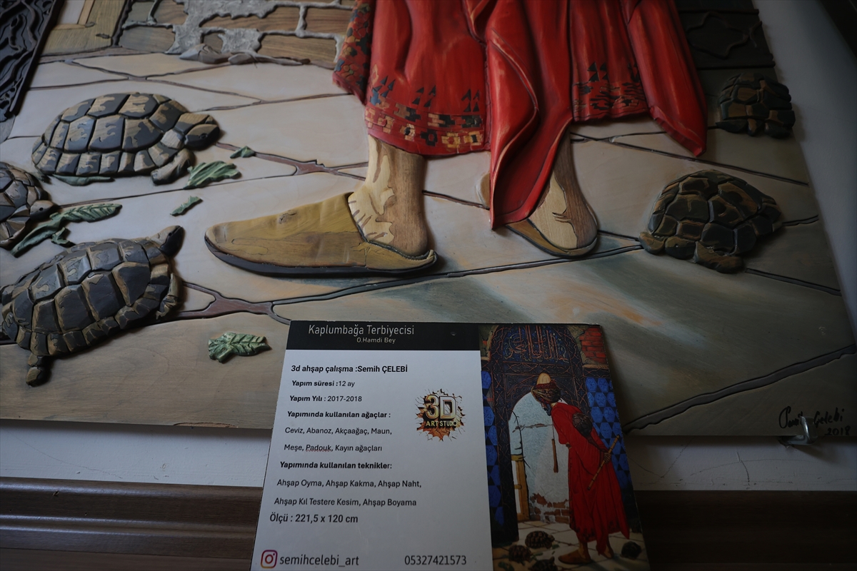 Türk usta, 'Neva' sanatıyla 3 boyutlu ahşap eserler üretiyor