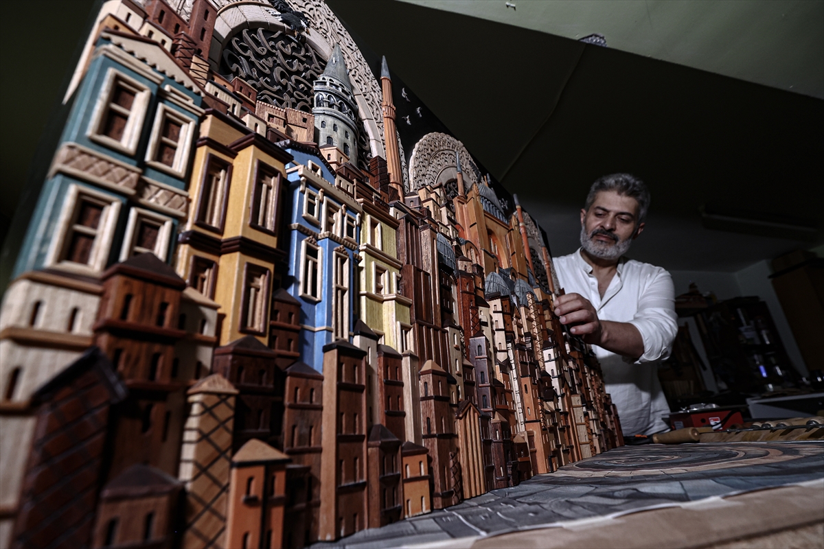 Türk usta, 'Neva' sanatıyla 3 boyutlu ahşap eserler üretiyor