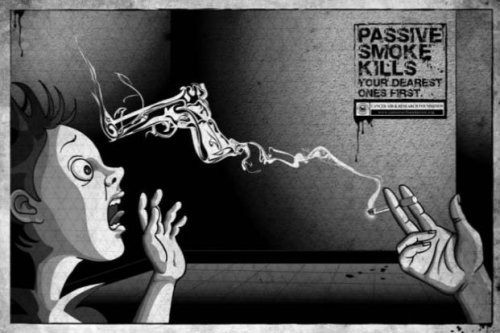 Sigarayla savaşan posterler