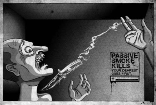Sigarayla savaşan posterler