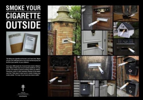 Sigarayla savaşan posterler