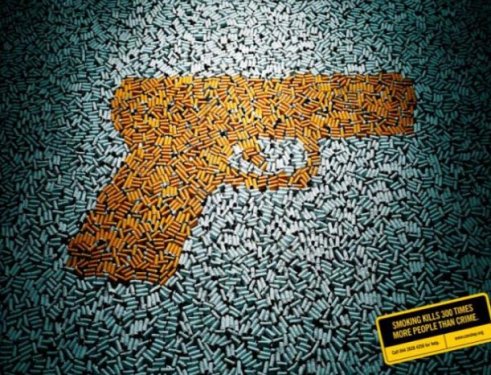 Sigarayla savaşan posterler