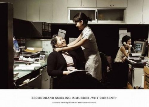 Sigarayla savaşan posterler