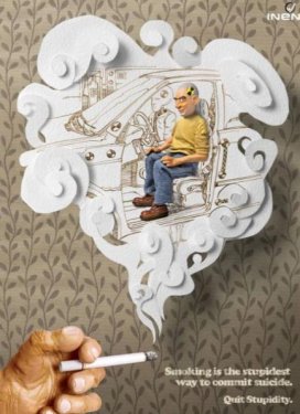 Sigarayla savaşan posterler