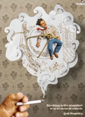 Sigarayla savaşan posterler