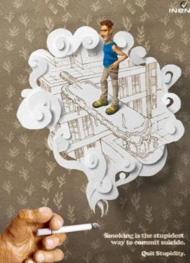 Sigarayla savaşan posterler