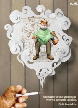 Sigarayla savaşan posterler