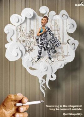 Sigarayla savaşan posterler