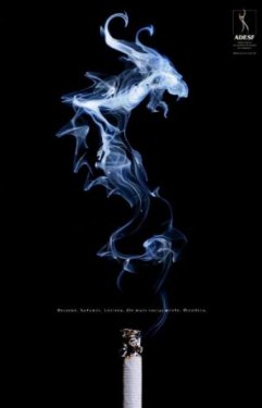 Sigarayla savaşan posterler