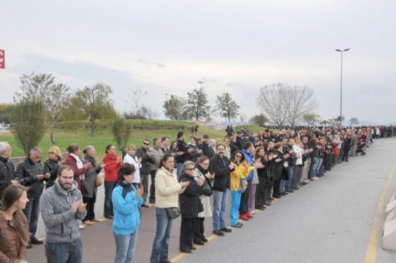 İşte İzmir'deki muhteşem Atatürk portresi 
