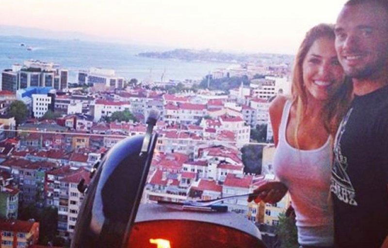 Wesley Sneijder - Yolanthe Cabau'nun evi