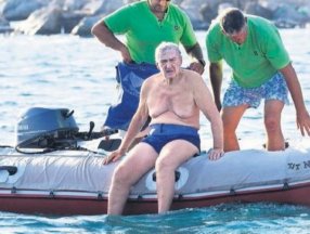 Rahmi Koç'un deniz keyfi