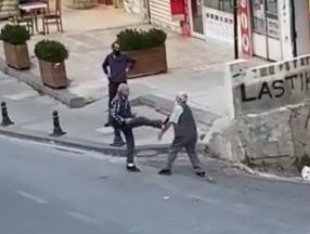 Ümraniye’de yaşlı adamların kavgası