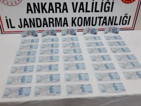 Ankara'daki yolcu, üzerinde sahte parayla yakalandı