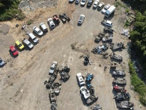 Kastamonu'da sel suları yüzlerce aracı hurda yığınına çevirdi