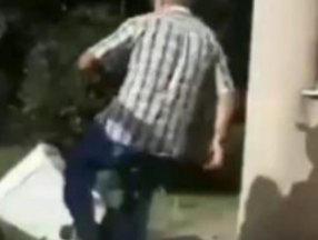 Bolu'da kediyi tekmeleyen kişi, ardından kulübesini parçaladı