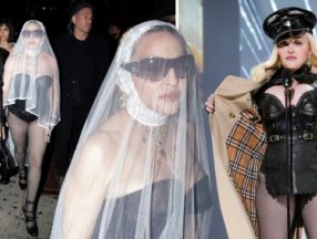 Madonna, MTV Video Müzik Ödülleri after party'ye duvaklı katıldı