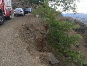 Manisa'da tuvalet ihtiyacını gidermek isteyen şahıs, uçurumdan yuvarlandı