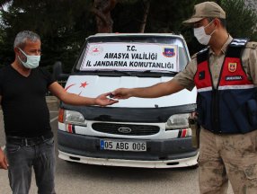 Amasya’da, pikabı çalınan adamı jandarma sevindirdi