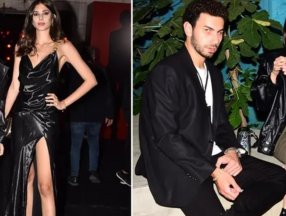 Derin Talu, sevgilisiyle defilede