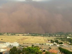 Brezilya’da kum fırtınası