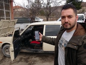 Yozgatlı oto elektrikçisi, otomobili sürücüsü olmadan çalıştırdı