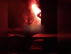 Rusya tarafından Harkov’da ki televizyon kulesi vuruldu