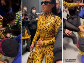 Kim Kardashian koli bandıyla bantlandı