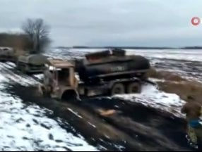 Ukrayna, Rus ordusunun yakıt ikmal konvoyunu imha etti