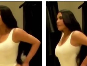 Kim Kardashian soyunma odasından video paylaştı