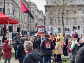 İngiltere'de zam protestosu