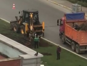 Ataşehir'de İBB'nin ağaçları sökmesi tepki çekti