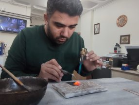 Kahramanmaraş’ta 400 bin liraya altın tespih yaptırdılar