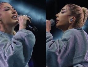 Hande Yener'in mini şortlu kombini