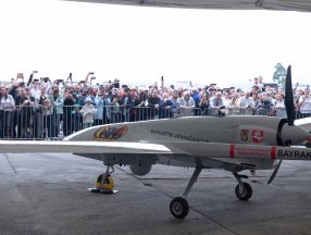 Baykar'ın hediye ettiği Bayraktar TB2 Litvanya'da