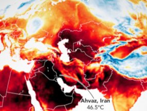 NASA, sıcaklık artışını gösteren dünya haritasını paylaştı