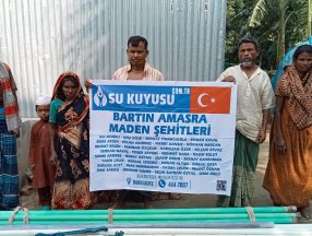 Kardeş Eli Derneği Bartın Amasra’ da hayatını kaybeden maden şehitlerini anısına su kuyusu açtı