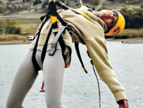 Çağla Şıkel, zipline yaptı