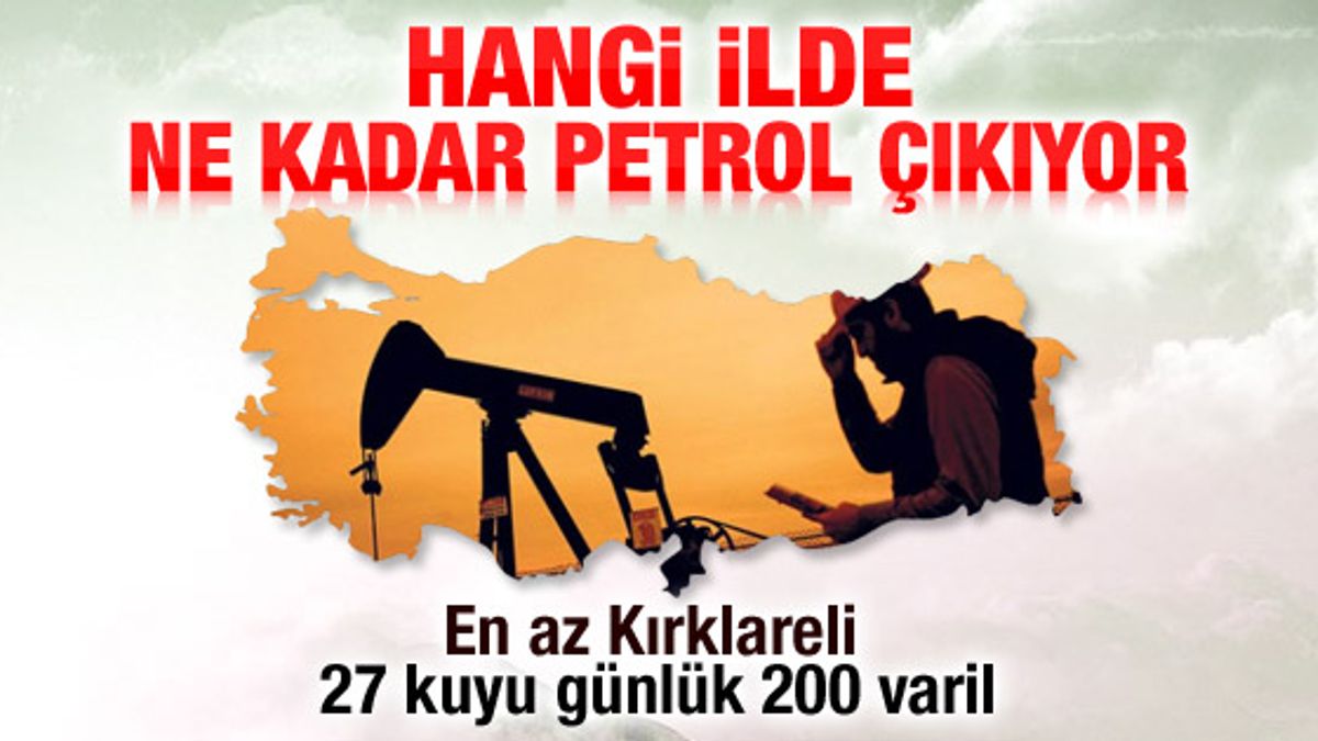 Hangi ilde ne kadar petrol çıkıyor