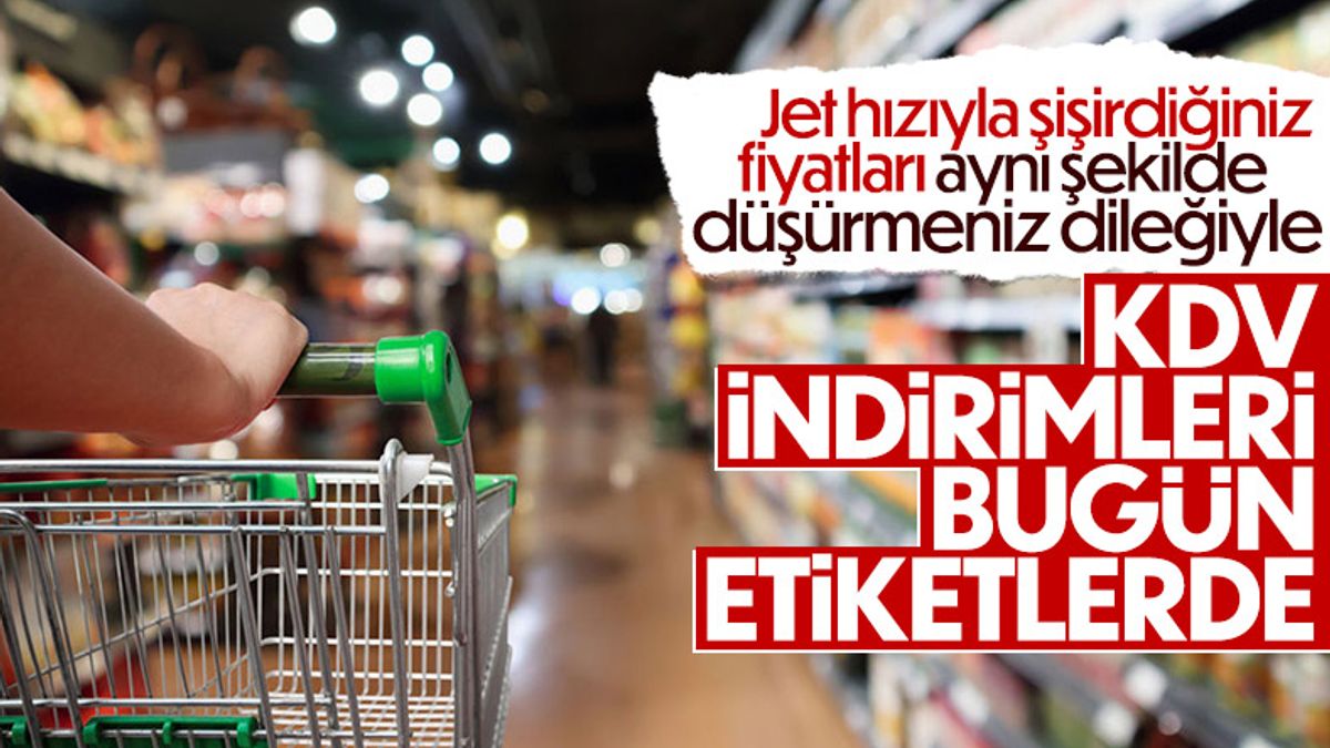Temizlik ürünlerindeki KDV indirimi bugün başladı