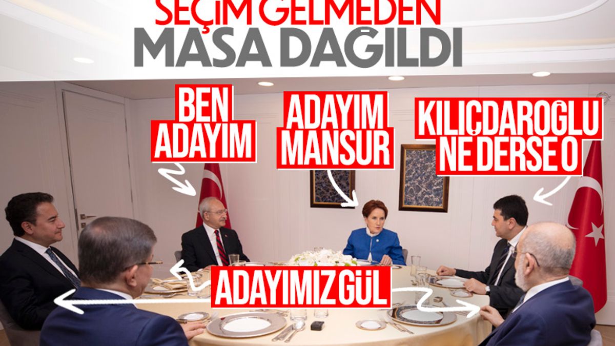 6'lı masada 'adayımız kim olacak' krizi