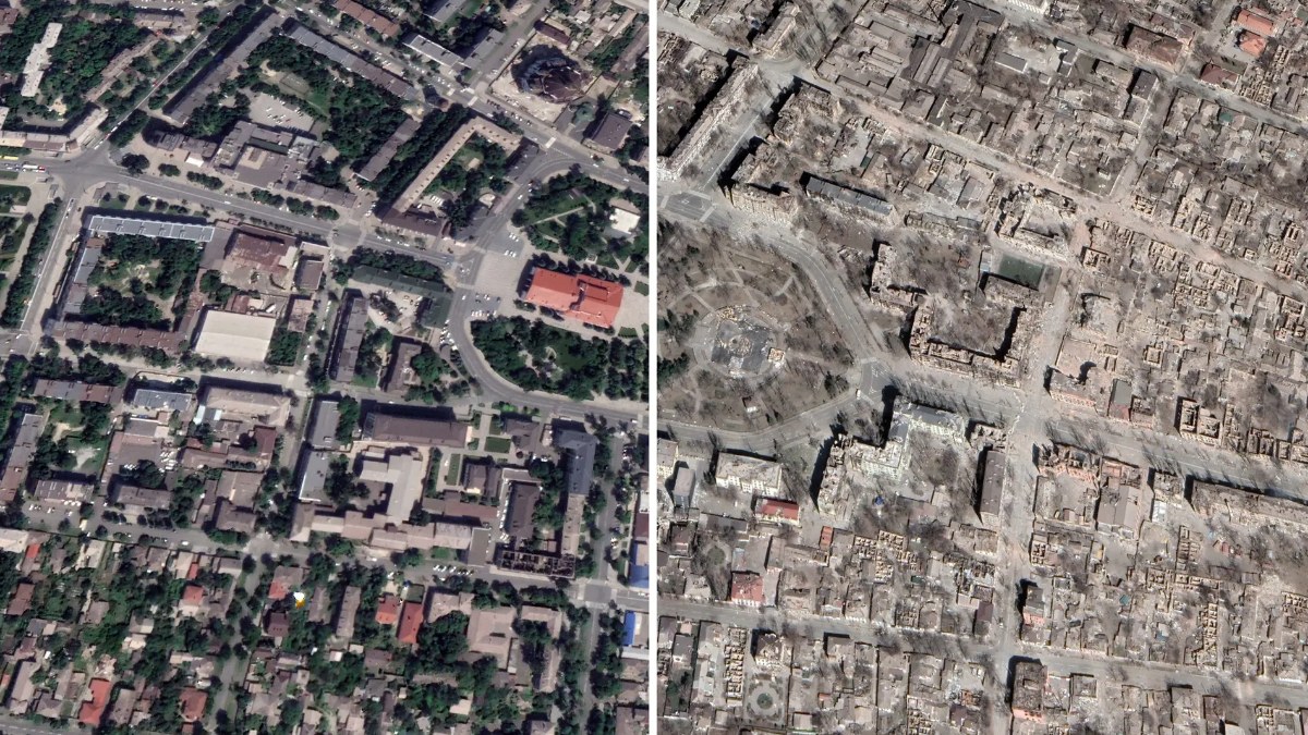 Heavy bombardment from Russia: satellite images of the destruction in Mariupol