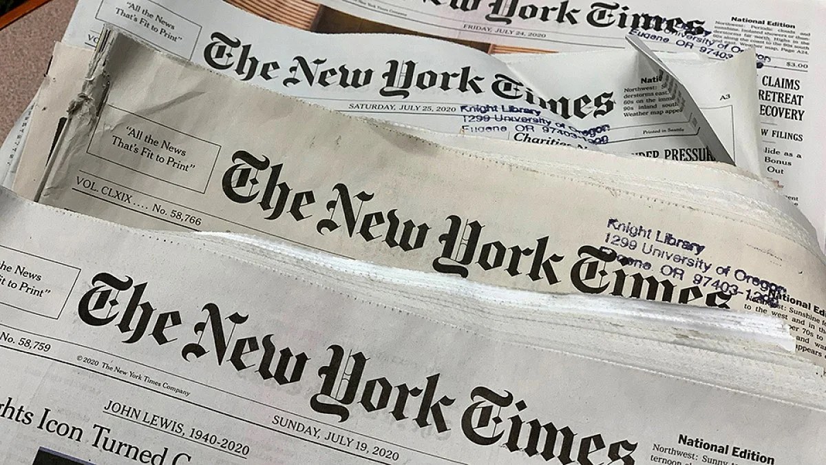 The New York Times will receive nearly $100 million from Google over three years